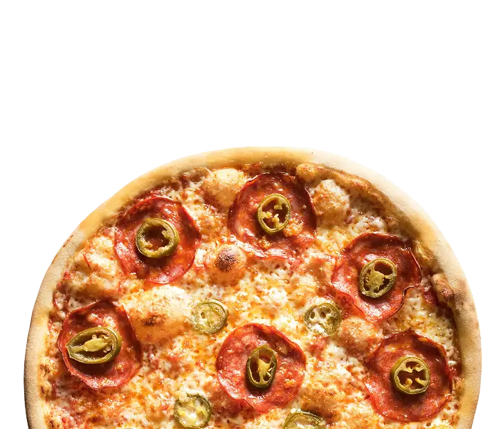 pizza se salámem a feferony