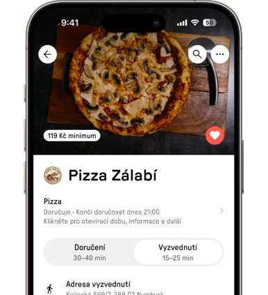 Náhled do mobilní aplikace Reservo Eats